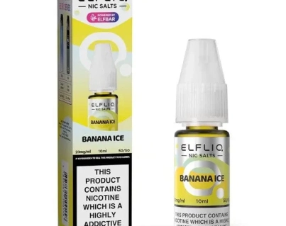 ElfLiq Nic Salt 10ml - Liquido per sigaretta elettronica Banana Ice Elf Bar