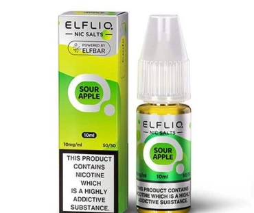 ElfLiq Nic Salt 10ml - Liquido per sigaretta elettronica Elf Bar Sour Apple