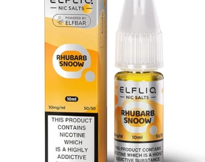 ElfLiq Nic Salt 10ml - Rhubarb Snoow - Liquido per sigaretta elettronica Elf Bar
