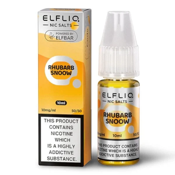 ElfLiq Nic Salt 10ml - Rhubarb Snoow - Liquido per sigaretta elettronica Elf Bar
